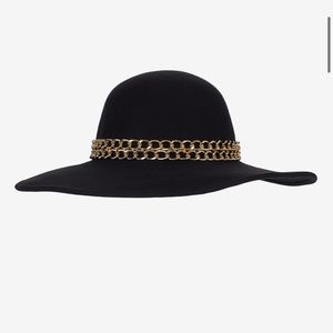 NWT Genie by Eugenia Kim Black Wool Wide Brim Hat